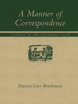 cover image of Manner of Correspondence